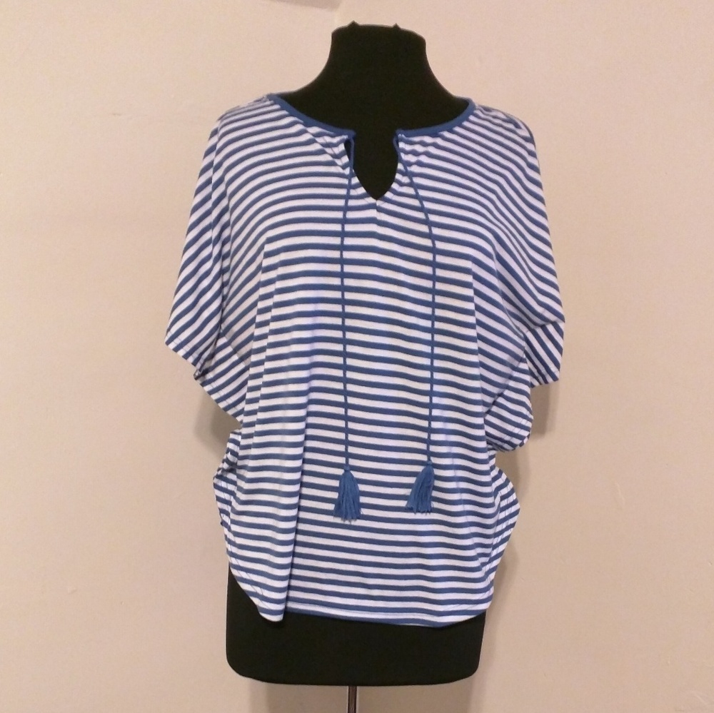 Esperanza Striped Butterfly Blouse